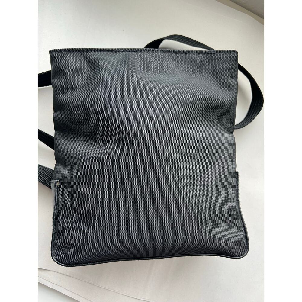 Ordning Reda Backpack Black Small Zipper Nylon Leather Trim Travel - Picture 1 of 10